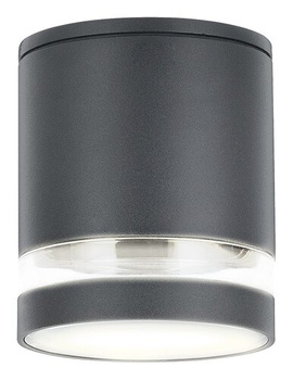 Lampa Sufitowa LED Ogrodowa Zewnętrzna ZOMBOR GU10 IP54 Tuba Antracyt RABALUX
