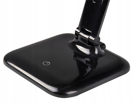 Lampka Biurowa Kreślarska Stołowa LED 9W 4500K Ściemnialna Dotykowa Czarna