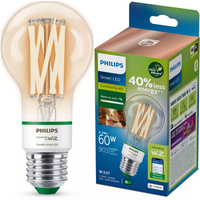 Żarówka LED E27 A60 4.3W = 60W 903lm 2700-4000K TW FILAMENT UltraEfficient Inteligentna SMART WiFi Bluetooth Aplikacja WiZ Philips