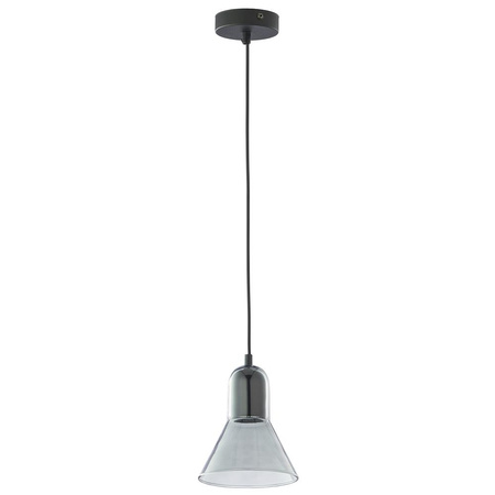 Lampa Sufitowa Wisząca VICHY BLACK S Zwis Czarno-Grafitowa Szklana Elegancka GU10 2430 TK Lighting