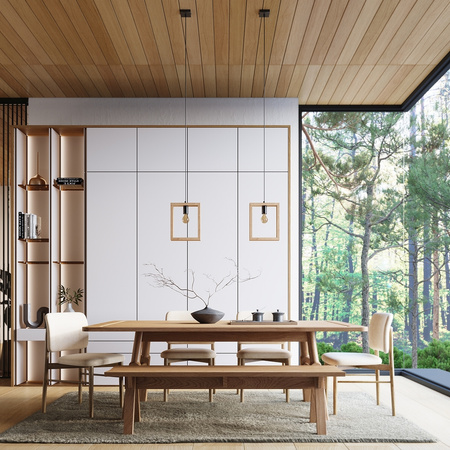 Lampa Sufitowa Wisząca Zwis E27 Żyrandol Kwadratowa Brązowa Skandynawska Aries Sollux