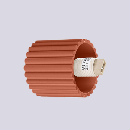 Kinkiet Łazienkowy Lampa Ścienna G9 Okrągła Czerwona Nowoczesna Matowa IP44 Halo Sollux