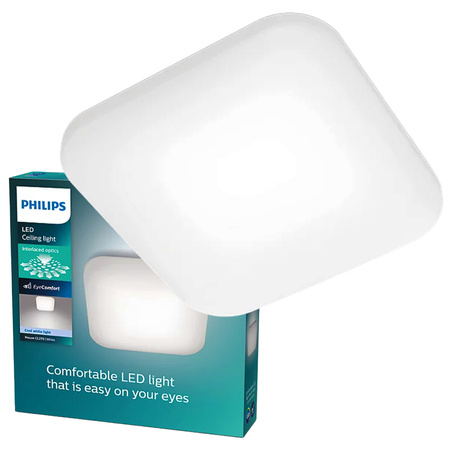 Lampa Sufitowa Plafon LED 12W 1300lm 4000K Biała Mauve Philips