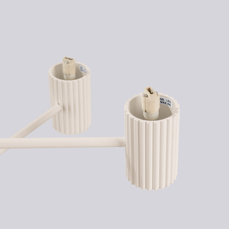 Lampa Wisząca Żyrandol 6x G9 Aluminiowa Beżowy Halo French Sky SL.1831 Sollux