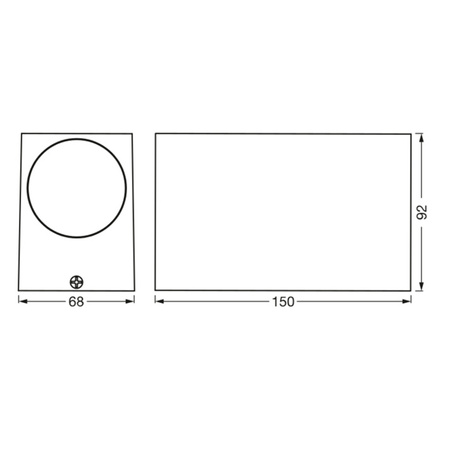 Kinkiet Ogrodowy Lampa Elewacyjna Zewnętrzna GU10 Czarny IP44 Endura Osram