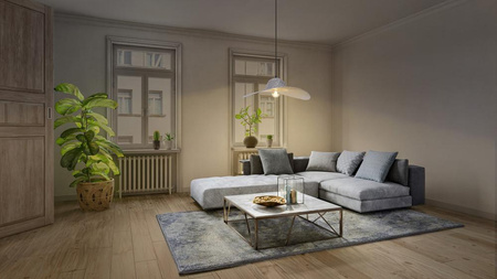 Lampa Wisząca Kapelusz Oprawa Oświetleniowa E27 Dekoracyjna Filc Szara LEDVANCE