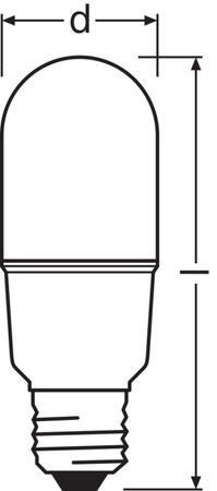 Żarówka LED E27 11W = 75W 1050lm 6500K Zimna 200° CRI90 Ściemnialna Ledvance