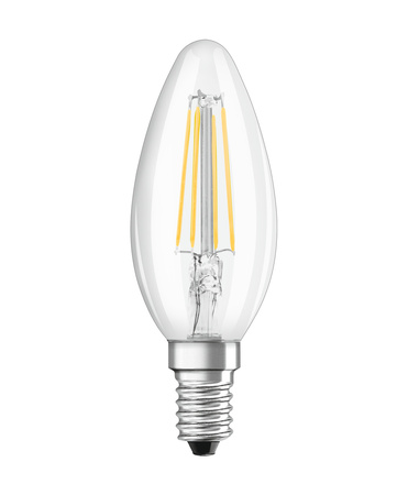 Żarówka LED E14 B35 4,8W = 40W 470lm 4000K Neutralna 300° Filament OSRAM SUPERSTAR Ściemnialna