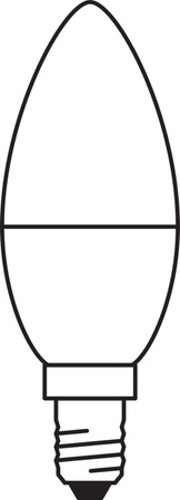 Żarówka LED B35 E14 Świeczka 6.8W = 60W 806lm 6500K Zimna 220° Osram