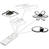 Lampa sufitowa geometryczna PLAFON LED żyrandol 130W 3000K-6500K biały + pilot