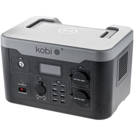 Bank Magazyn Energii Powerbox Przenośna Mobilna Stacja Zasilania 1800W Premium KOBI