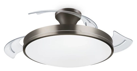 Lampa Sufitowa Plafon z Wentylatorem LED 28+35W 4500lm 2700-5500K Nikiel Atlas Philips
