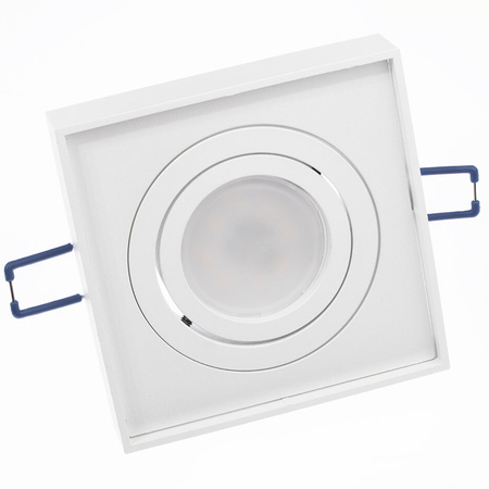 Oprawa Podtynkowa HALOGENOWA TUBA SPOT Ruchoma Midi GU10 Lumiled Kwadratowa Biała 20mm