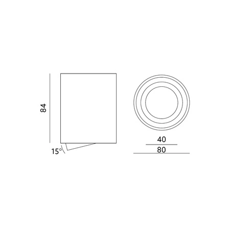 Oprawa Natynkowa Halogenowa Spot Tuba Okrągła GU10 OH36 Kobi