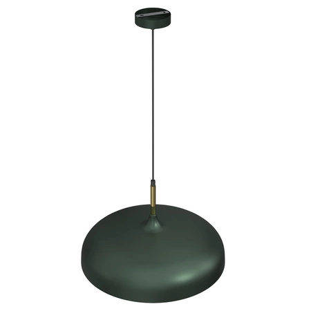 Lampa Wisząca Sufitowa LINCOLN Zielona Złota 1xE27 45cm Milagro