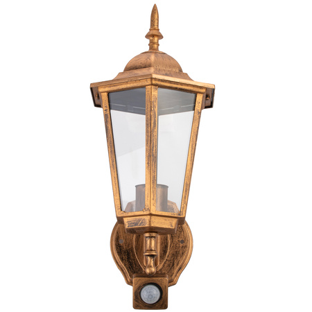 Lampa Ogrodowa Kinkiet Elewacyjny Zewnętrzny E27 LED Latarnia Czujnik Ruchu BELLIS LUMILED