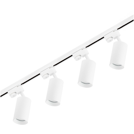 Zestaw Szyna Oświetleniowa Szynoprzewód 2m + 4x Reflektor Szynowy SAGI GU10 Biały LUMILED