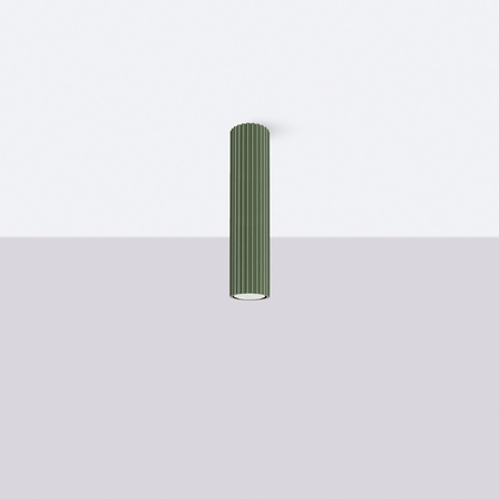 Lampa Sufitowa Reflektor Tuba Spot 1x GU10 Oliwkowa Karbon Deep Space SL.1608 Sollux