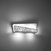 Lampa Ścienna Kinkiet 2x G9 Prostokątna Biała Nowoczesna Aliza Sollux