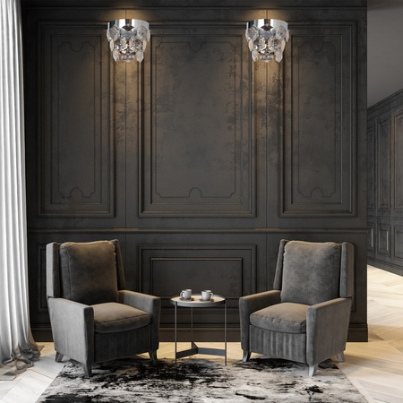 Lampa Ścienna Kinkiet GRACE Chrom 2xE14 Milagro