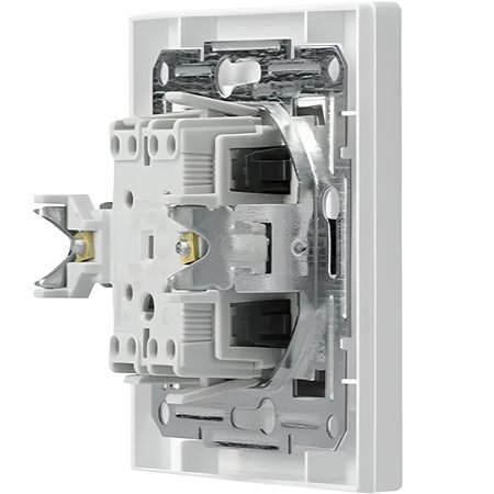 Dzwonek Przycisk Dzwonkowy Łącznik Zwiernik IP20 BIAŁY