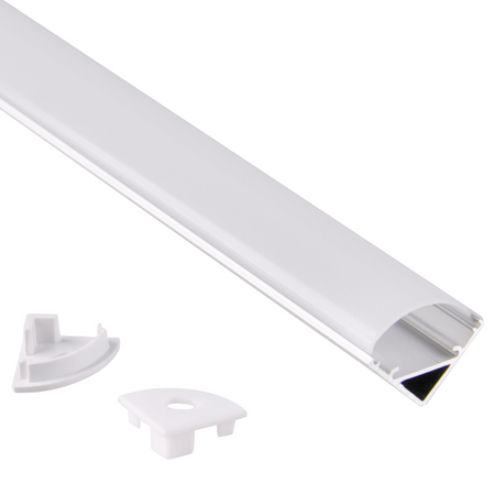 Profil Aluminiowy Osłona do Taśm Pasków LED Srebrna Sanico Goldlux
