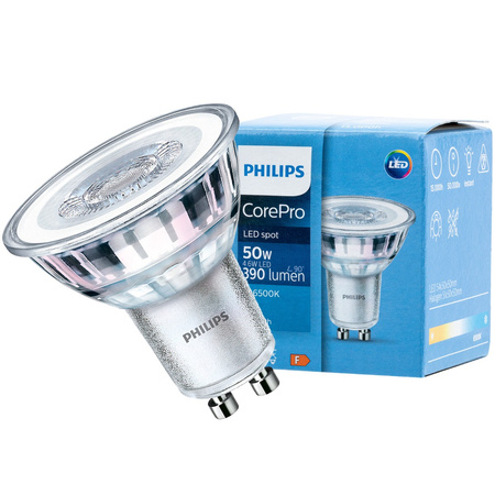 Żarówka LED GU10 4,6W = 50W 390lm 6500K Zimna 36° PHILIPS