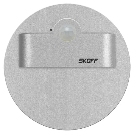 Oprawa Schodowa Skoff 2,4W 230V IP20 Aluminium Rueda Short z Czujnikiem Ruchu