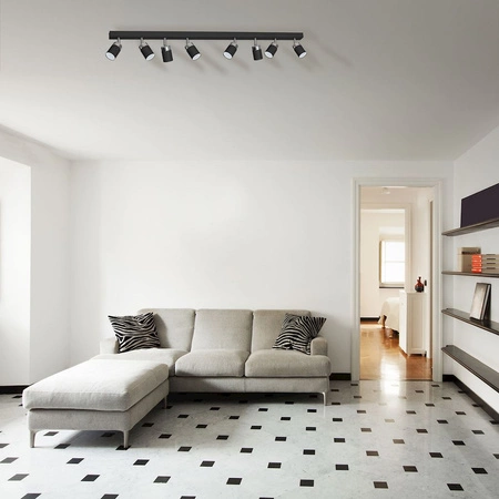 Lampa sufitowa JOKER CZARNY ZŁOTY 8xGU10 MILAGRO Metal styl nowoczesny