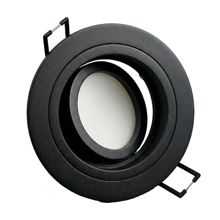 Oprawa HALOGENOWA Podtynkowa Ruchoma GU10 MR16 Okrągła Czarna CASSIO LUMILED
