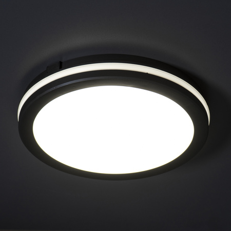 Plafon Led Sufitowy Lampa Ścienna Natynkowa CCT IP65 20W Czarna Kanlux