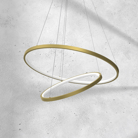 Lampa Wisząca Sufitowa ROTONDA Złota 51W LED Milagro