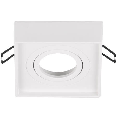 Oprawa Sufitowa Podtynkowa MR16 GAJA Tuba Spot Kwadratowa Ruchoma Biała GOLDLUX