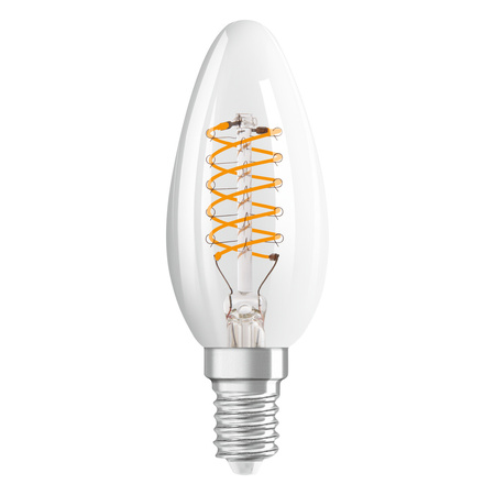 Żarówka LED Dekoracyjna B35 Świeczka E14 4.8W = 40W 470lm 2700K Ciepła 320° Filament Ściemnialna Vintage 1906 Osram