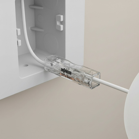 Złączka Instalacyjna Szybkozłączka 2773-2401 Przelotowa na Drut 2x4mm WAGO