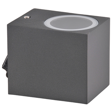 Kinkiet ogrodowy zewnętrzny na LED 1x GU10 BOSTON GOLDLUX (Polux) ALUMINIUM SZARY