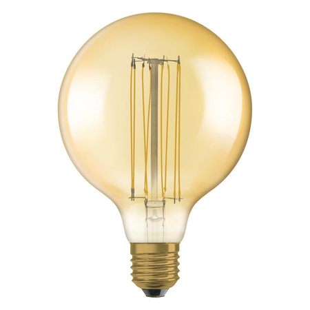 Żarówka LED Dekoracyjna G80 Kula E27 5.8W = 40W 470lm 2200K Ciepła 320° Filament Ściemnialna Vintage 1906 Osram
