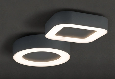 Plafon Oprawa Natynkowa Sufitowa Lampa Ogrodowa Kinkiet Elewacyjny LED 12W 540lm 3000K Ciepła Grafitowa Wodoodporna IP54 MERIDA LED 9514 Nowodvorski