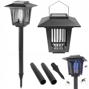 Lampa Ogrodowa LED Pochodnia Solarna Wbijana Owadobójcza IP44 Czujnik Zmierzchu Zewnętrzna 