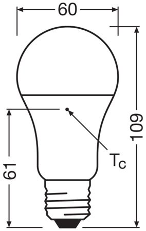 Żarówka LED A60 E27 10W = 75W 1055lm 4000K Neutralna 150° STAR CLASSIC Osram