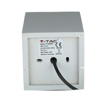 Oprawa Sufitowa Natynkowa Spot GU10 Kwadratowa Szara/Różowe złoto VT-860 V-TAC - 5 Lat Gwarancji