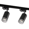 Zestaw Szynowy Szynoprzewód Szyna Listwa 1-Fazowa + 3x Reflektor GU10 Czarna PARIS Sanico Goldlux