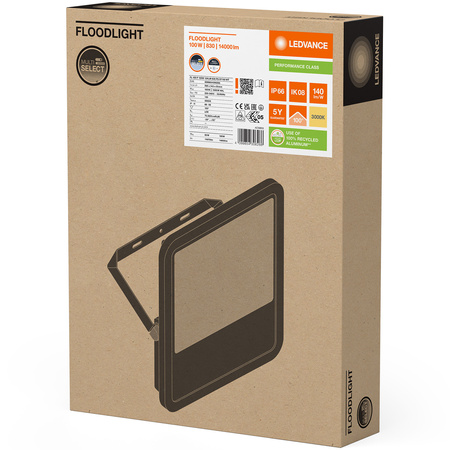 Naświetlacz LED Reflektor Zewnętrzny Lampa 100W 14000lm 3000K IP66 Biały Floodlight Ledvance