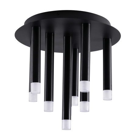 Lampa Sufitowa Natynkowa 9x G9 Czarna Glam Sanico Goldlux