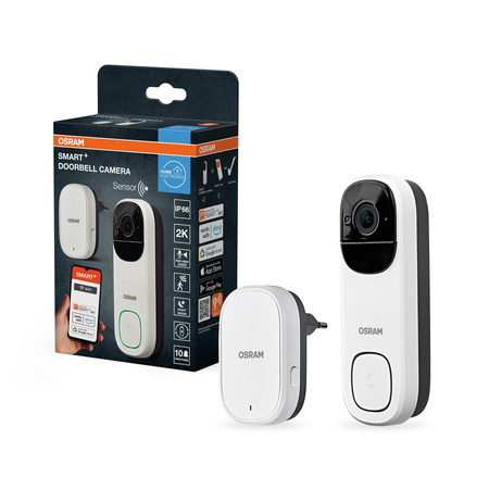 Dzwonek do Drzwi z Kamerą Inteligentny IP66 z Czujnikiem Ruchu Smart+ Wifi Osram