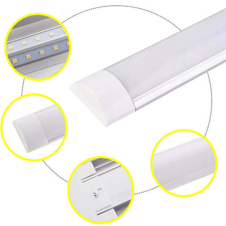 Lampa LED Oprawa Liniowa Listwa Garażowa 36W 4500K Neutralna 120cm