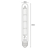 Żarówka LED E27 Tubularna T30 8W = 75W 1055lm 3000K Ciepła 360° FILAMENT LUMILED