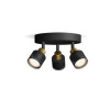 Lampa Sufitowa Reflektor 3x GU10 Czarna-Miedziana Niall Philips