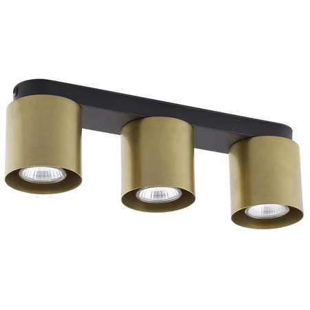 Lampa Sufitowa Natynkowa VICO BLACK/GOLD Spot Czarno-Złota Nowoczesna 3xGU10 6510 TK Lighting