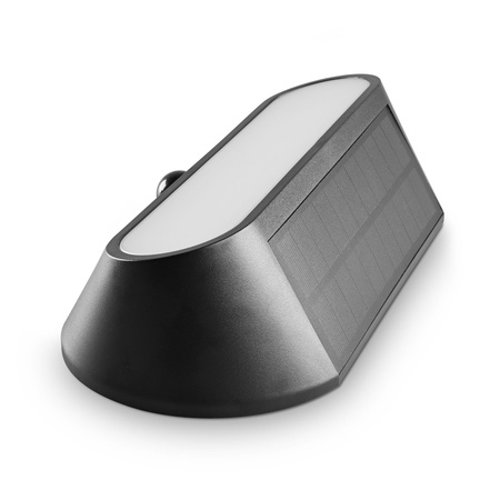 Naświetlacz Lampa Solarna z Czujnikiem 500lm 5000K Neutralna 120° 3.2V IP54 IK07 Natynkowy Czarny VIDEX